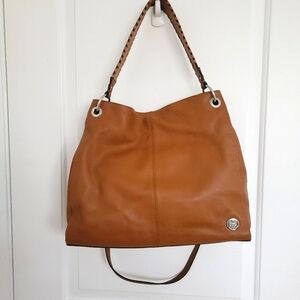 NWT Vince Camuto NWT Nadja Leather Hobo Brown Shoulder Crossbody Handbag